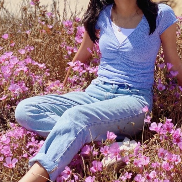 Brandy Melville Blue Gina Top - Picture 2 of 3